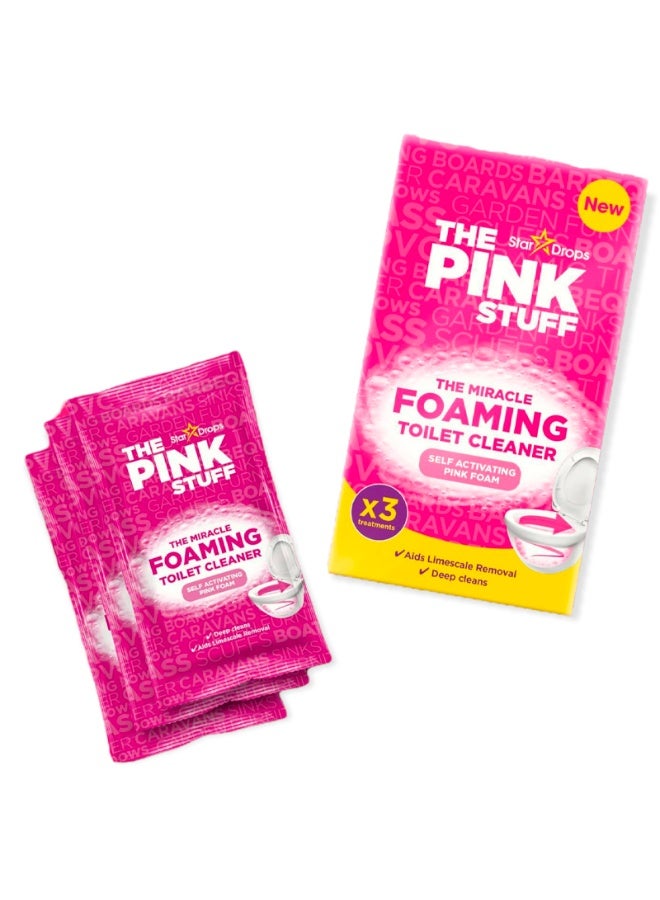 Stardrops THE PINK STUFF The Miracle Foaming Toilet Cleaner 3*100g - Image 1
